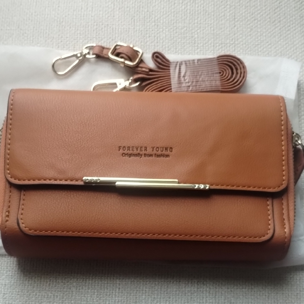Forever Young Brown Crossbody Bag